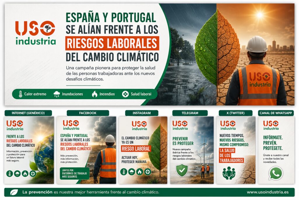 España y Portugal se alían frente a los riesgos laborles del cambio climático