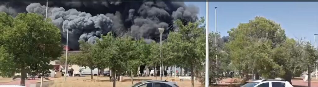 Incendio Polígono industria de Yecla